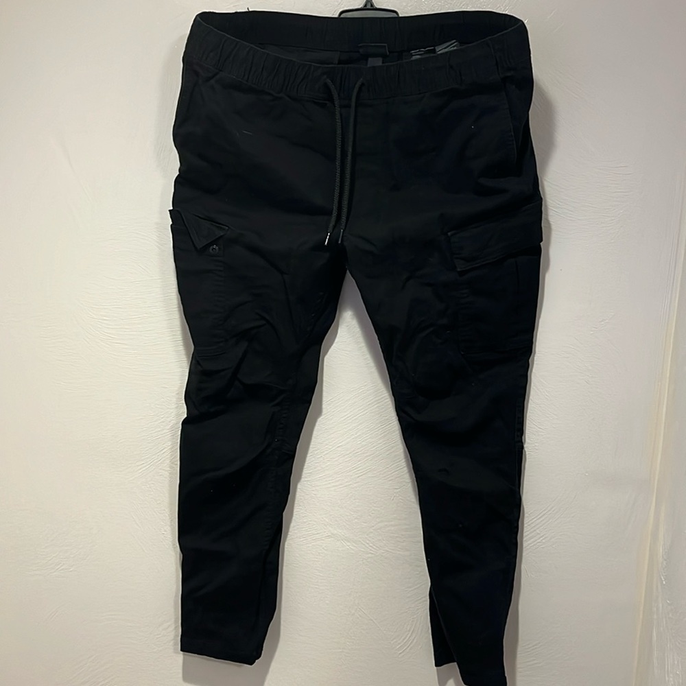 XXL Black H & M skinny fit cargo pants